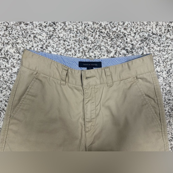 Tommy Hilfiger Boys Pants Size 16 Regular Khaki Tan Flat Front - Picture 4 of 8